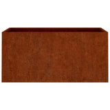 Fioriera 62x30x29 cm Acciaio Corten