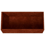 Fioriera 62x30x29 cm Acciaio Corten