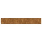 Bordure per Prato 10 pz 15x103 cm Flessibili in Acciaio Corten