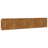 Bordure per Prato 10 pz 20x103 cm Flessibili in Acciaio Corten