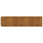 Bordure per Prato 10 pz 25x103 cm Flessibili in Acciaio Corten