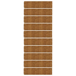 Bordure per Prato 10 pz 25x103 cm Flessibili in Acciaio Corten