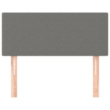 Testiera Grigio Scuro 100x5x78/88 cm in Tessuto