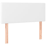 Testiera Bianco 100x5x78/88 cm in Similpelle