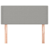 Testiera Grigio Chiaro 100x5x78/88 cm in Tessuto