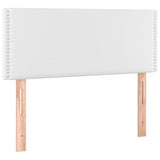 Testiera Bianco 100x5x78/88 cm in Similpelle
