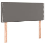 Testiera Grigio 100x5x78/88 cm in Similpelle