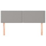 Testiera Grigio Chiaro 144x5x78/88 cm in Tessuto