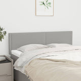 Testiera Grigio Chiaro 144x5x78/88 cm in Tessuto