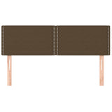 Testiera Marrone Scuro 144x5x78/88 cm in Tessuto