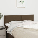 Testiera Marrone Scuro 144x5x78/88 cm in Tessuto