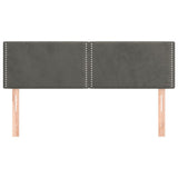 Testiera Grigio Scuro 144x5x78/88 cm in Velluto