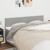 Testiera Grigio Chiaro 200x5x78/88 cm in Tessuto
