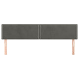 Testiera Grigio Scuro 200x5x78/88 cm in Velluto