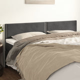 Testiera Grigio Scuro 200x5x78/88 cm in Velluto