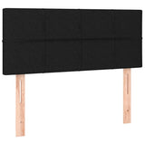 Testiera Nera 80x5x78/88 cm in Tessuto