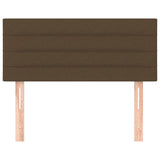 Testiera Marrone Scuro 100x5x78/88 cm in Tessuto