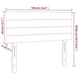 Testiera Marrone Scuro 100x5x78/88 cm in Tessuto