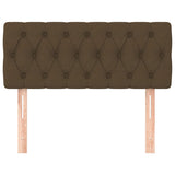 Testiera Marrone Scuro 90 x 7 x 78/88 cm in Tessuto