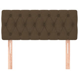 Testiera Marrone Scuro 100 x 7 x 78/88 cm in Tessuto