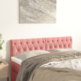 Testiera Rosa 144x7x78/88 cm in Velluto