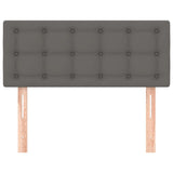 Testiera Grigia 80x5x78/88 cm in Similpelle