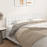 Testiera Bianca 200x5x78/88 cm in Similpelle