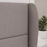 Orecchia della Testata Beige 80 x 23 x 6 cm Tessuto