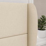 Orecchia della Testata Crema 80 x 23 x 6 cm Tessuto