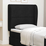 Orecchia della Testata Nero 80 x 23 x 6 cm Velluto