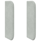 Orecchia della Testata Grigio chiaro 40,5 x 40,5 x 4 cm Velluto