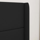 Orecchia della Testata Nero 80 x 16 x 4 cm Tessuto