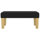 Panca Nera 70x30x30 cm in Tessuto