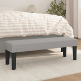 Panca Grigio Chiaro 100x30x30 cm in Tessuto