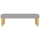 Panca Grigio Chiaro 100x30x30 cm in Tessuto