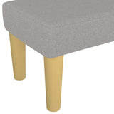 Panca Grigio Chiaro 100x30x30 cm in Tessuto
