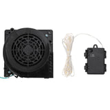 Decorazione Natalizia Babbo Natale e Renne Gonfiabili LED 130cm