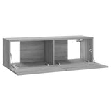 Set di Mobili TV a Parete Grigio Sonoma in Legno truciolato
