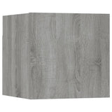 Set di Mobili TV a Parete Grigio Sonoma in Legno truciolato