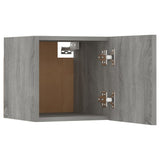 Set di Mobili TV a Parete Grigio Sonoma in Legno truciolato
