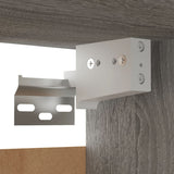 Set di Mobili TV a Parete Grigio Sonoma in Legno truciolato