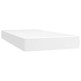 Materasso a Molle Insacchettate Rigidità Media Bianco 90x200x20 cm in Similpelle