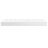 Materasso a Molle Insacchettate Rigidità Media Bianco 90x200x20 cm in Similpelle
