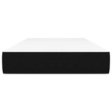 Materasso a Molle Insacchettate Nero 100x200x20 cm in Tessuto