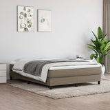 Materasso a Molle Insacchettate Rigidità Media Grigio Tortora 140x190x20 cm in Tessuto