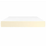 Materasso a Molle Crema 140x190x20 cm in Similpelle