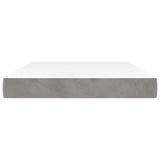 Materasso a Molle Insacchettate Rigidità Media Grigio Chiaro 140x190x20 cm in Velluto