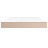 Materasso a Molle Cappuccino 140x200x20 cm in Similpelle