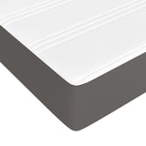 Materasso a Molle Insacchettate Rigidità Media Grigio 160x200x20 cm in Similpelle