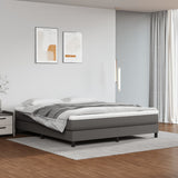 Materasso a Molle Insacchettate Rigidità Media Grigio 160x200x20 cm in Similpelle